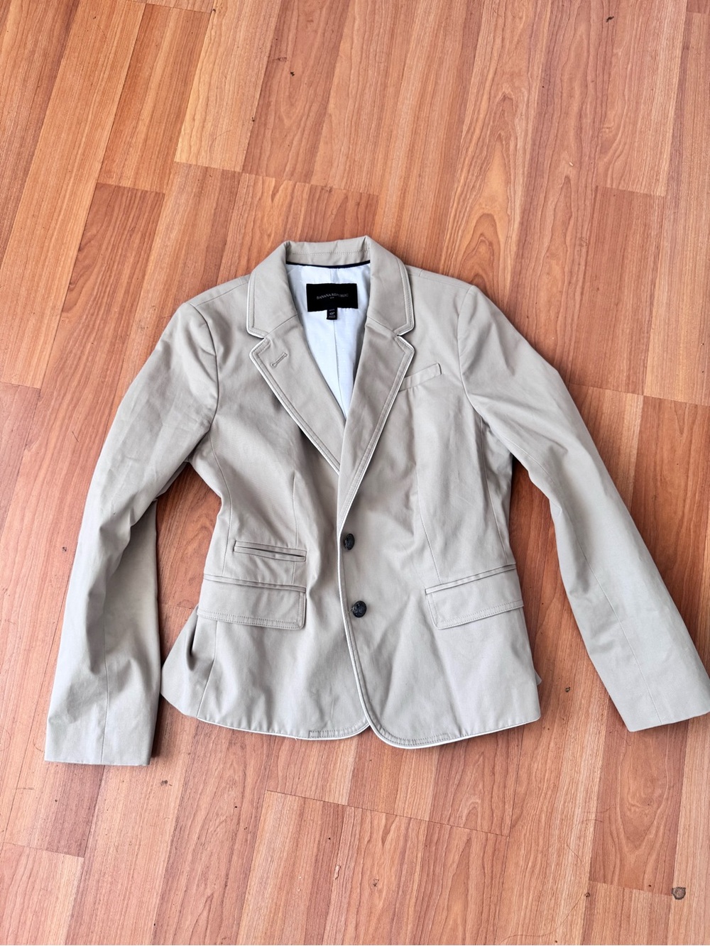 Banana Republic Light Beige Women's Tailored Blazer Jacket